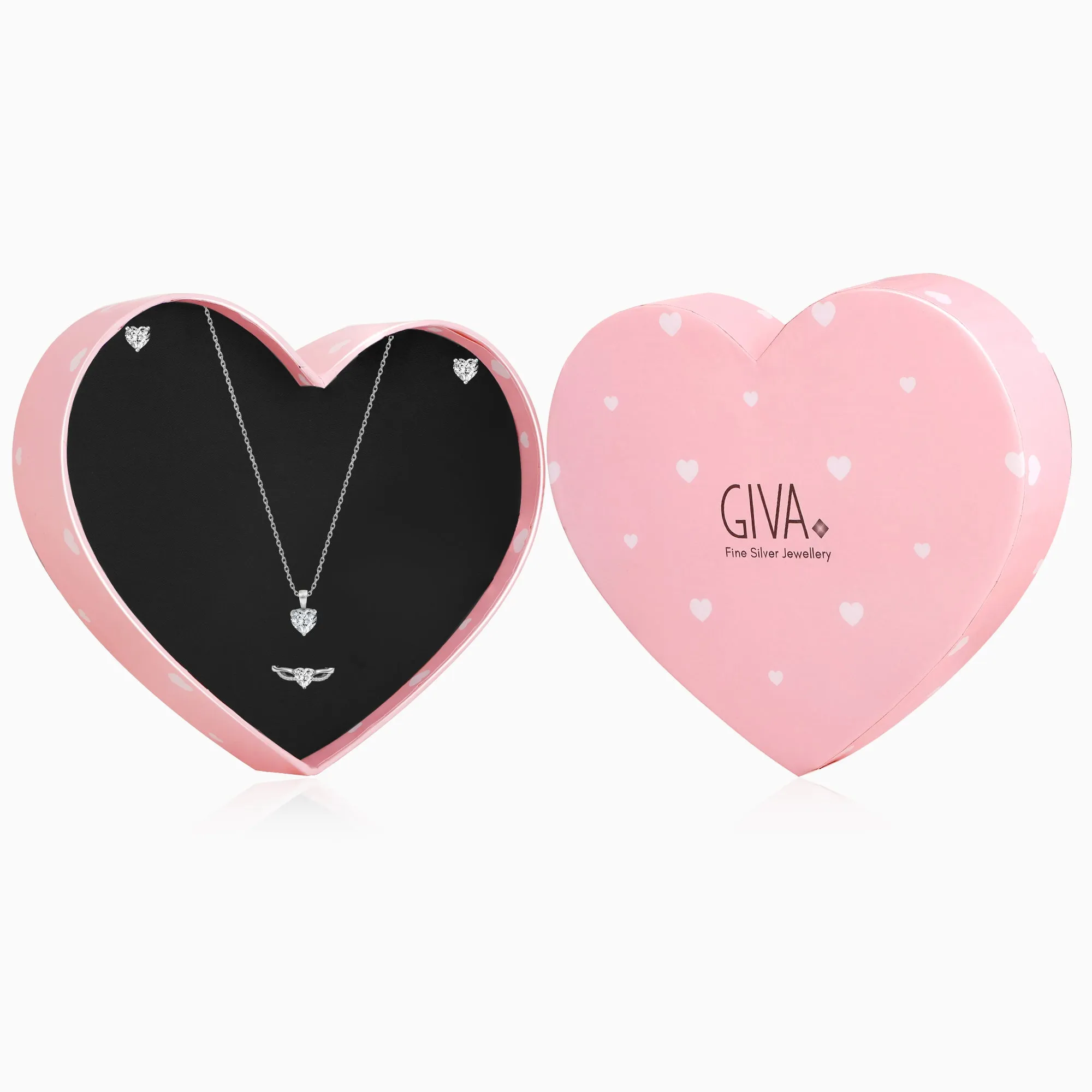 Silver Forever Valentine Solitaire Set Giva