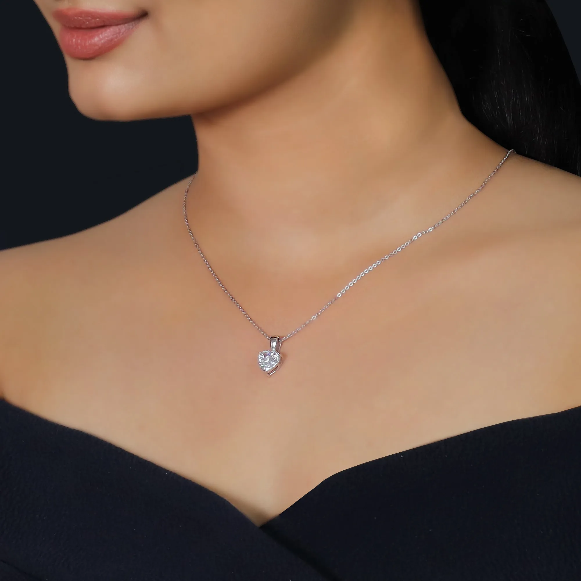Silver Forever Valentine Solitaire Set Giva