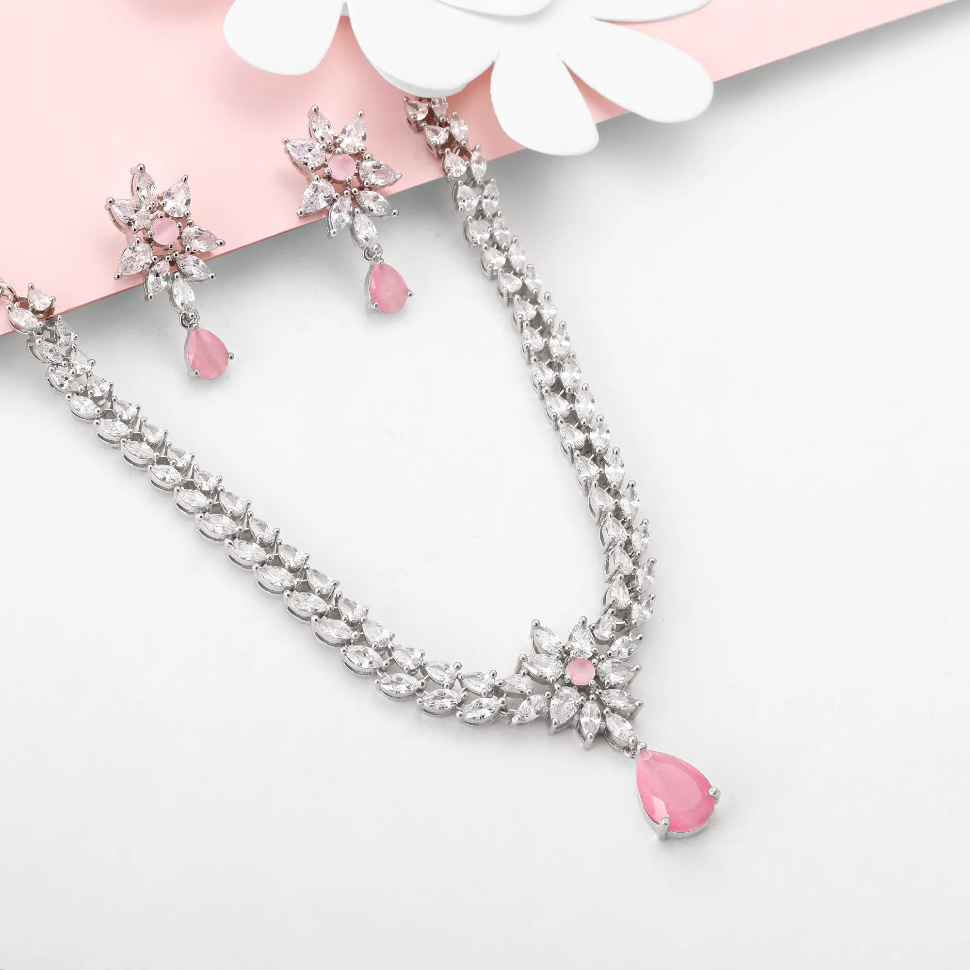 Silver Garland Of Flowers Set Giva