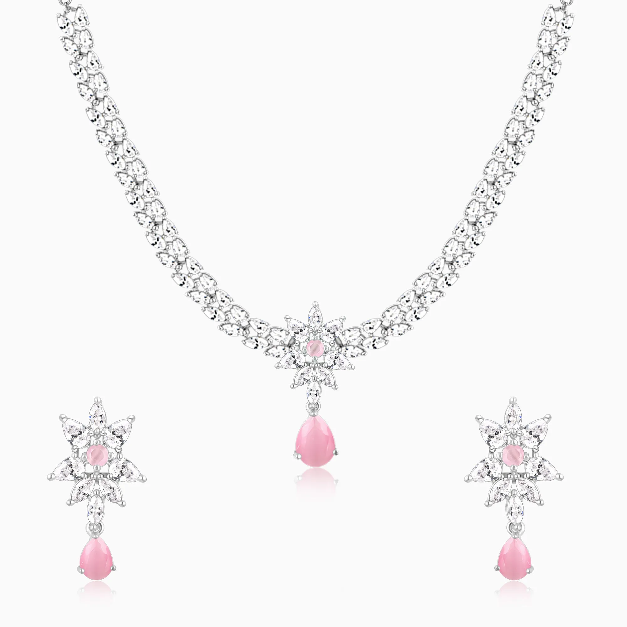 Silver Garland Of Flowers Set Giva