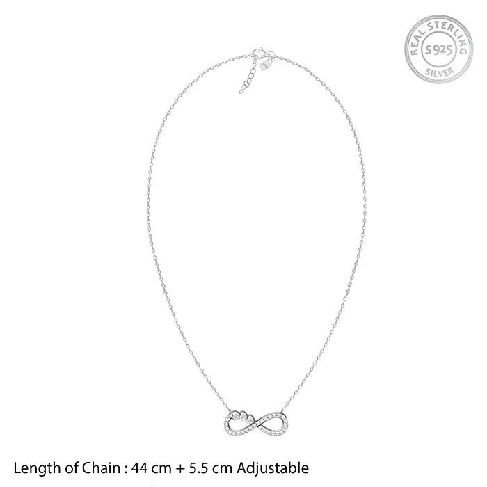 Silver Infinity Heart Set Giva