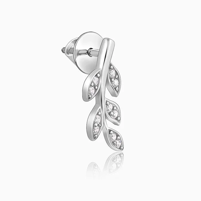 Silver Leaf Earrings Giva