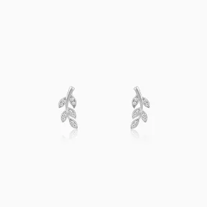 Silver Leaf Earrings Giva