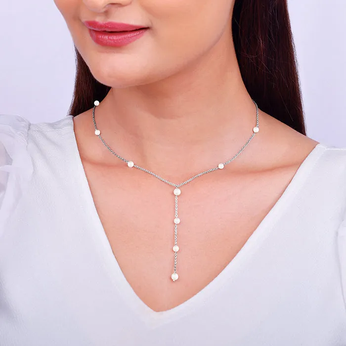 Silver Lining of Pearls Set Giva