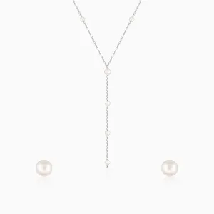Silver Lining of Pearls Set Giva