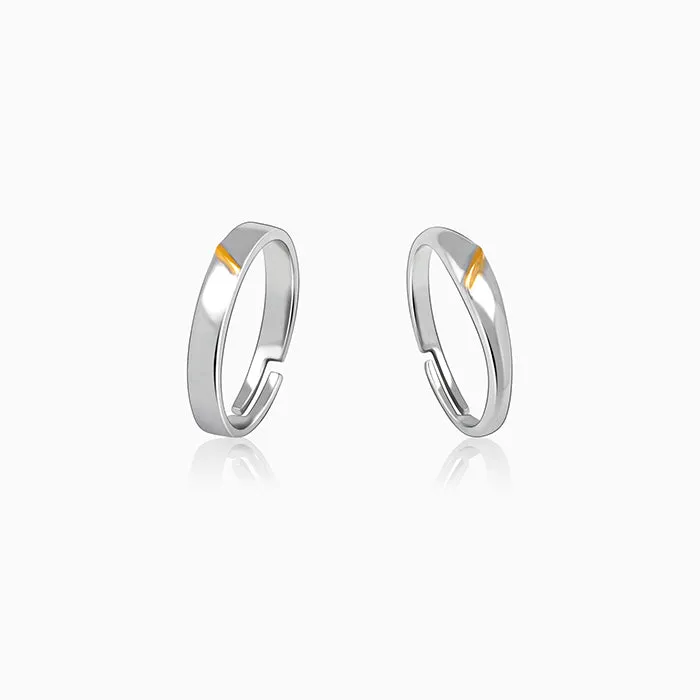 Silver Meant to Be Couple Rings Giva