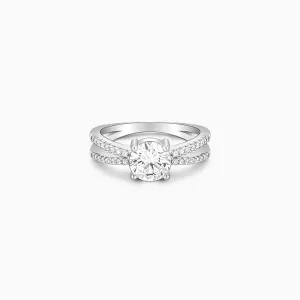 Silver Midnight Glitter Ring Giva