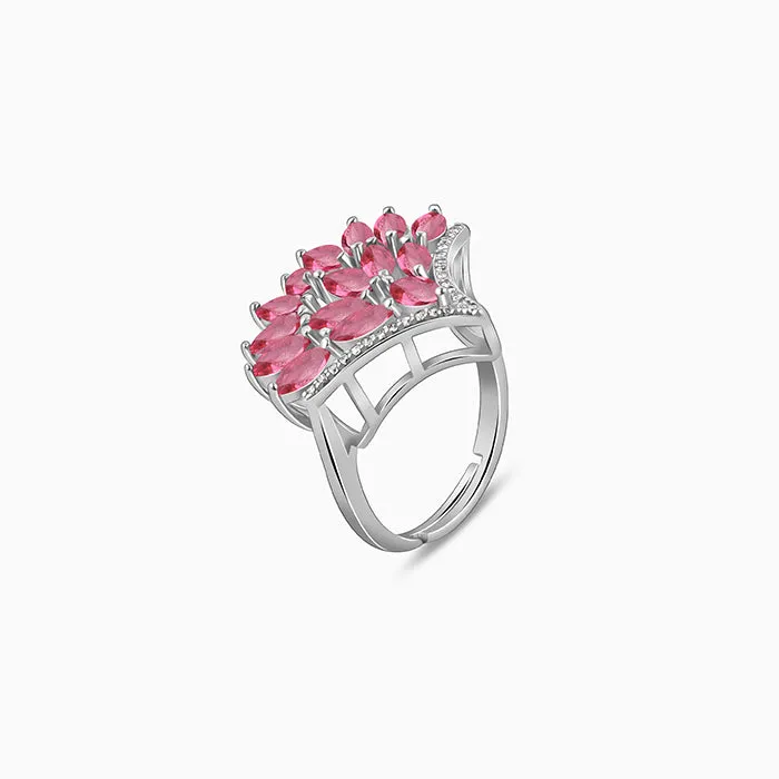 Silver Pink Floret Set of Three Giva