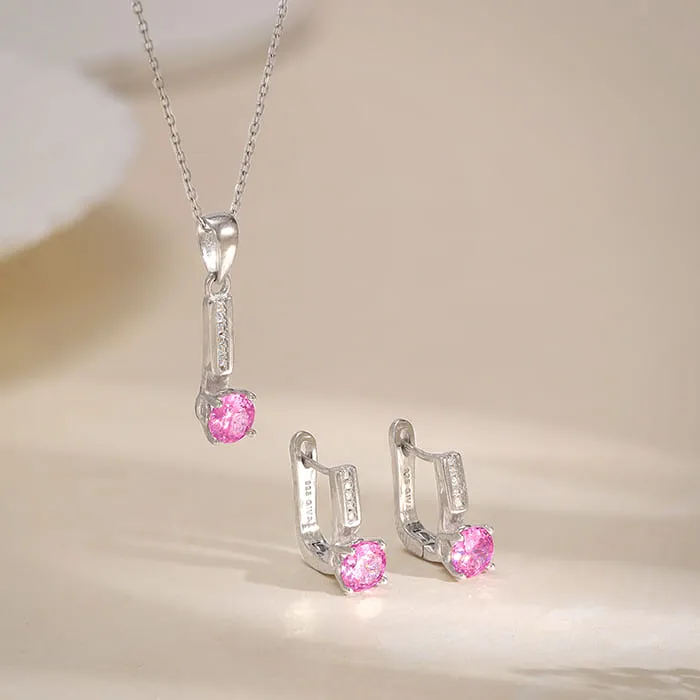 Silver Pink Glam Set Giva