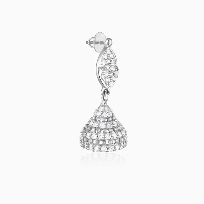 Silver Pure Feelings Jhumki Giva