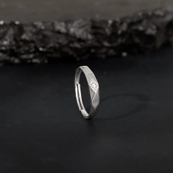 Silver Rugged Ring For Him Giva