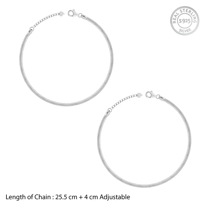 Silver Silver Aura Anklet Giva