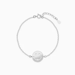 Silver Smiley Kids Bracelet (0-18 months) Giva