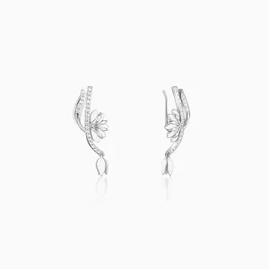 Silver Snowy Safed Musli Earrings Giva