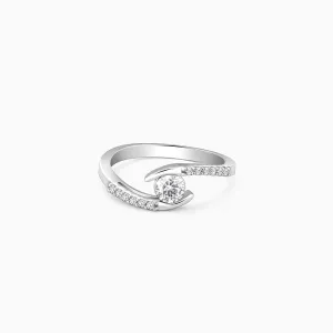 Silver Solitaire Grace Ring Giva