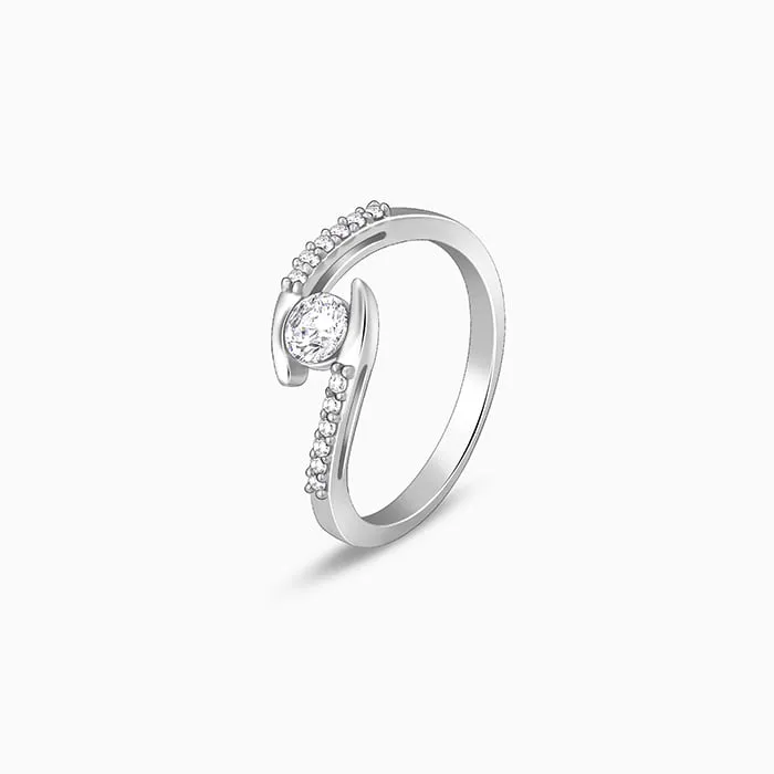 Silver Solitaire Grace Ring Giva