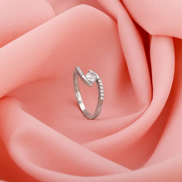 Silver Solitaire Grace Ring Giva