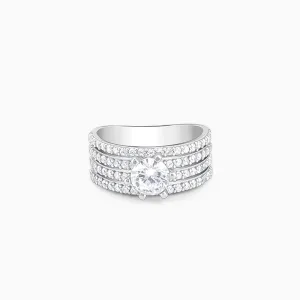 Silver Stacked Shine Ring Giva