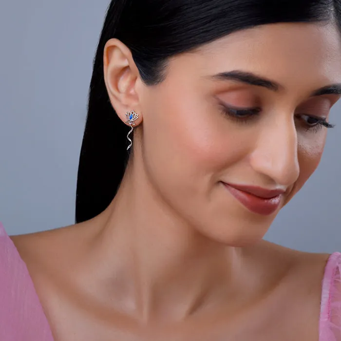 Silver Stellar Glow Earrings Giva