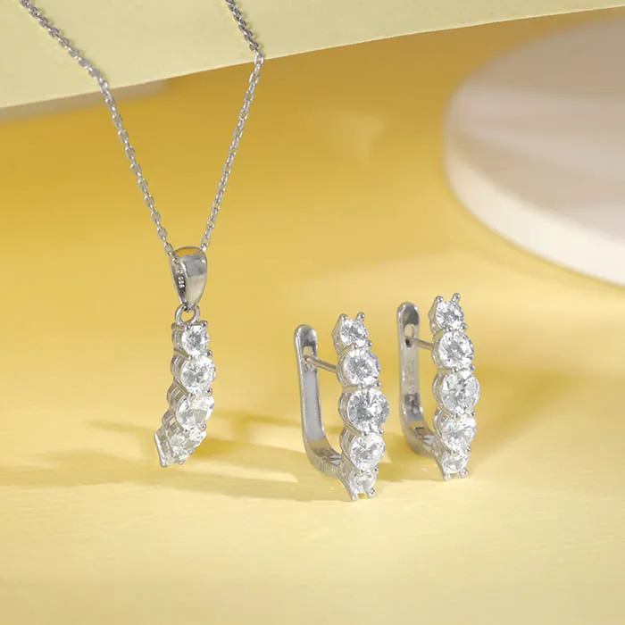 Silver Stunner Shine Set Giva