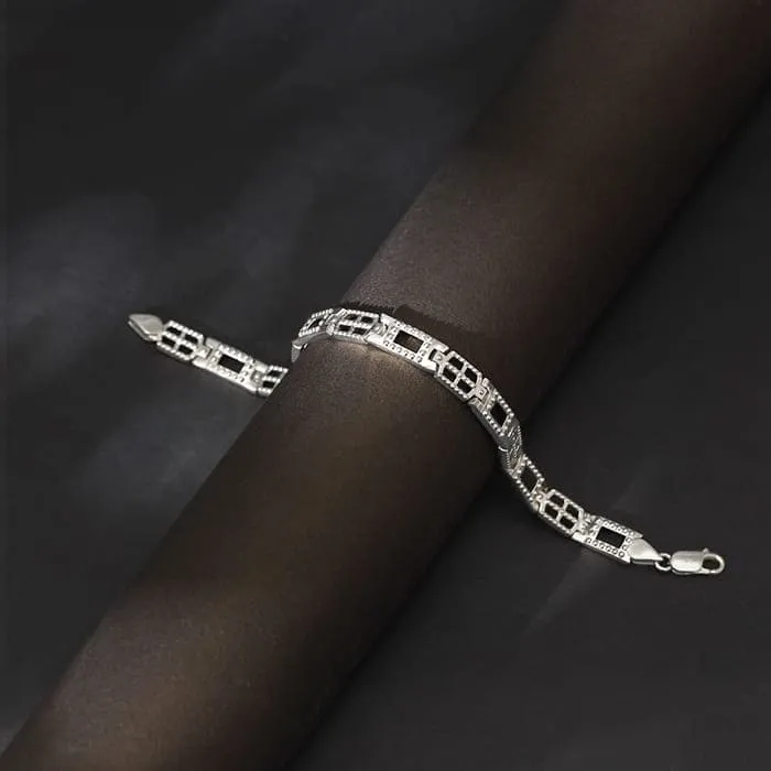 Silver Supremo Bracelet For Him Giva