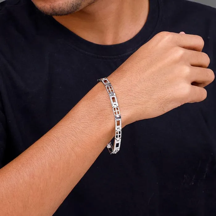 Silver Supremo Bracelet For Him Giva