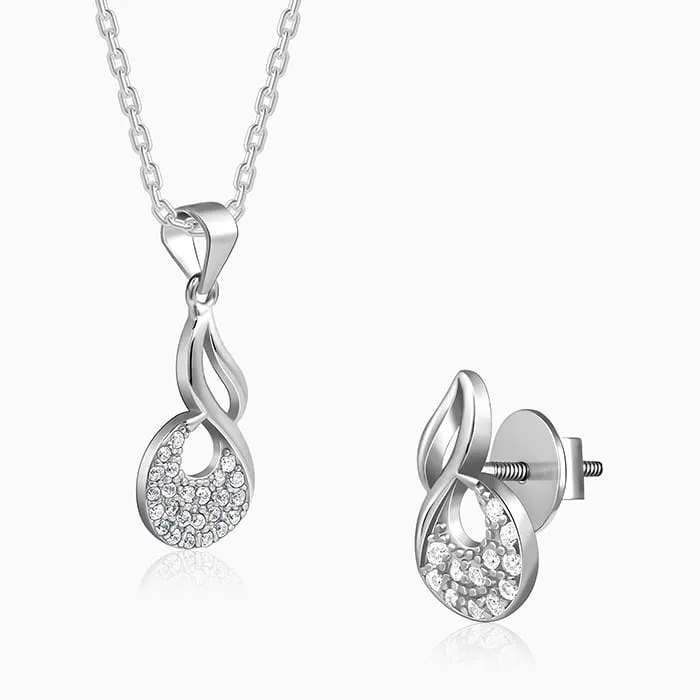 Silver Swirlshine Set Giva