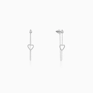 Silver Trendy Love Earrings Giva