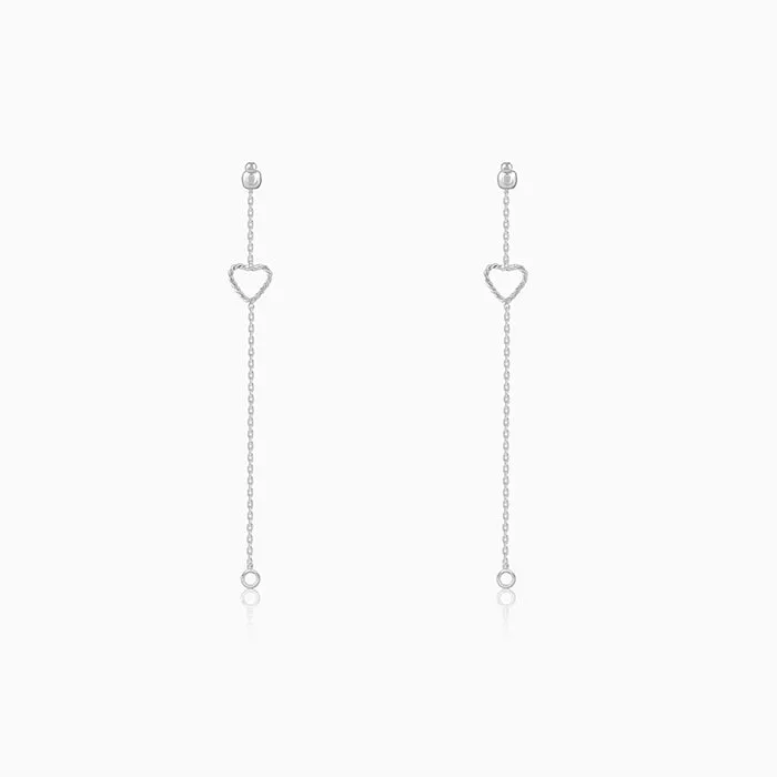Silver Trendy Love Earrings Giva