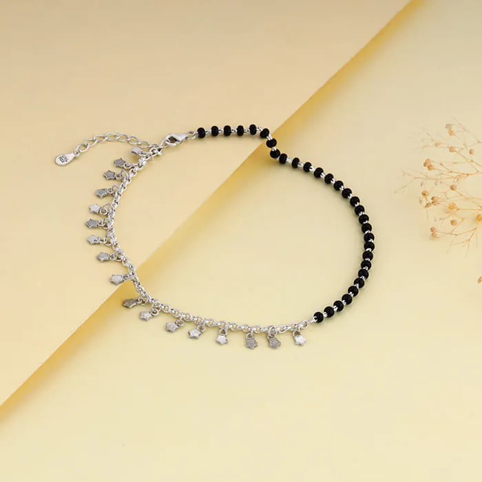 Silver Unique Vibe Anklet Giva