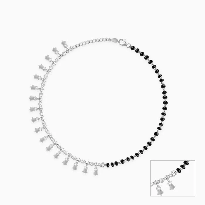 Silver Unique Vibe Anklet Giva