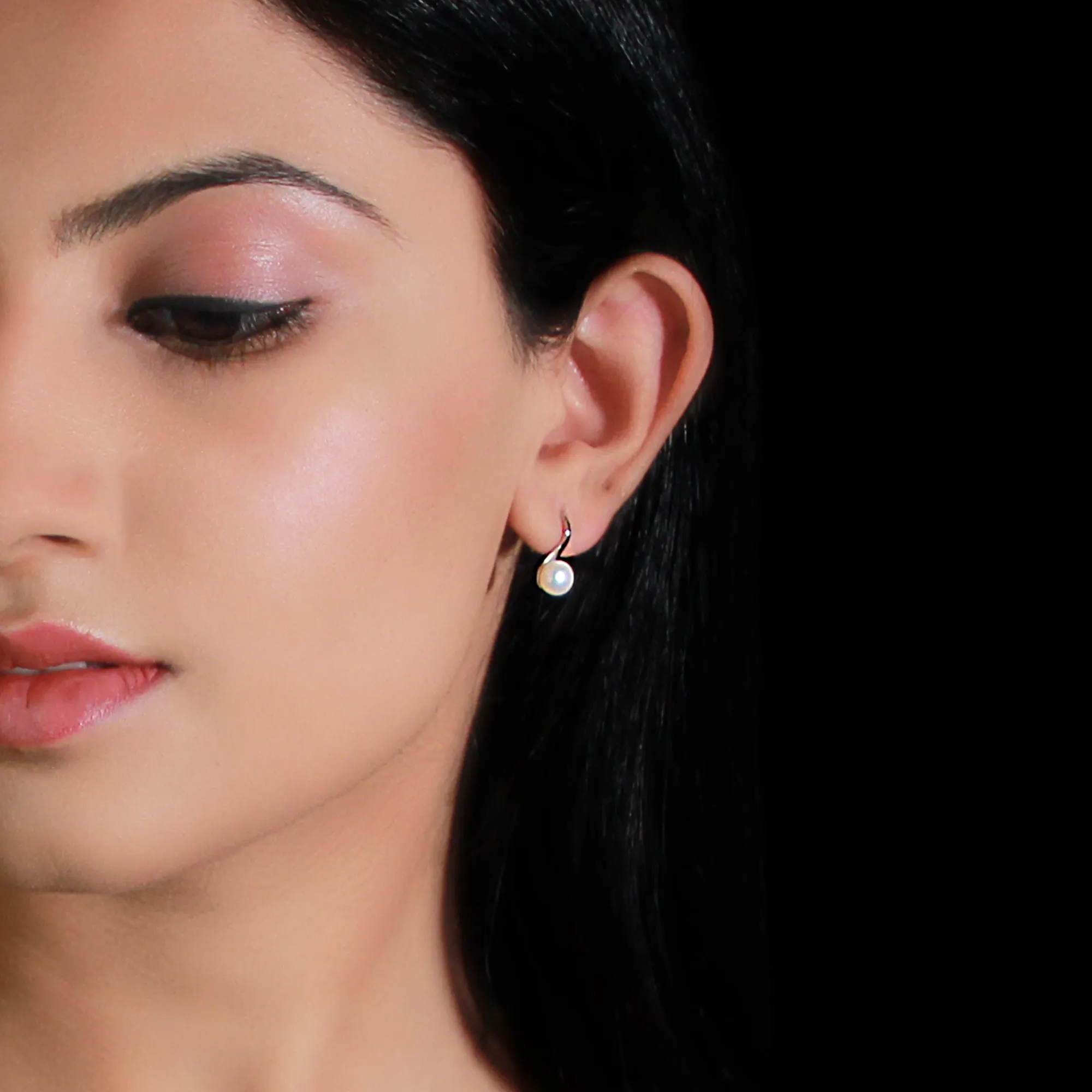 Silver White Pearl Moon Set Giva