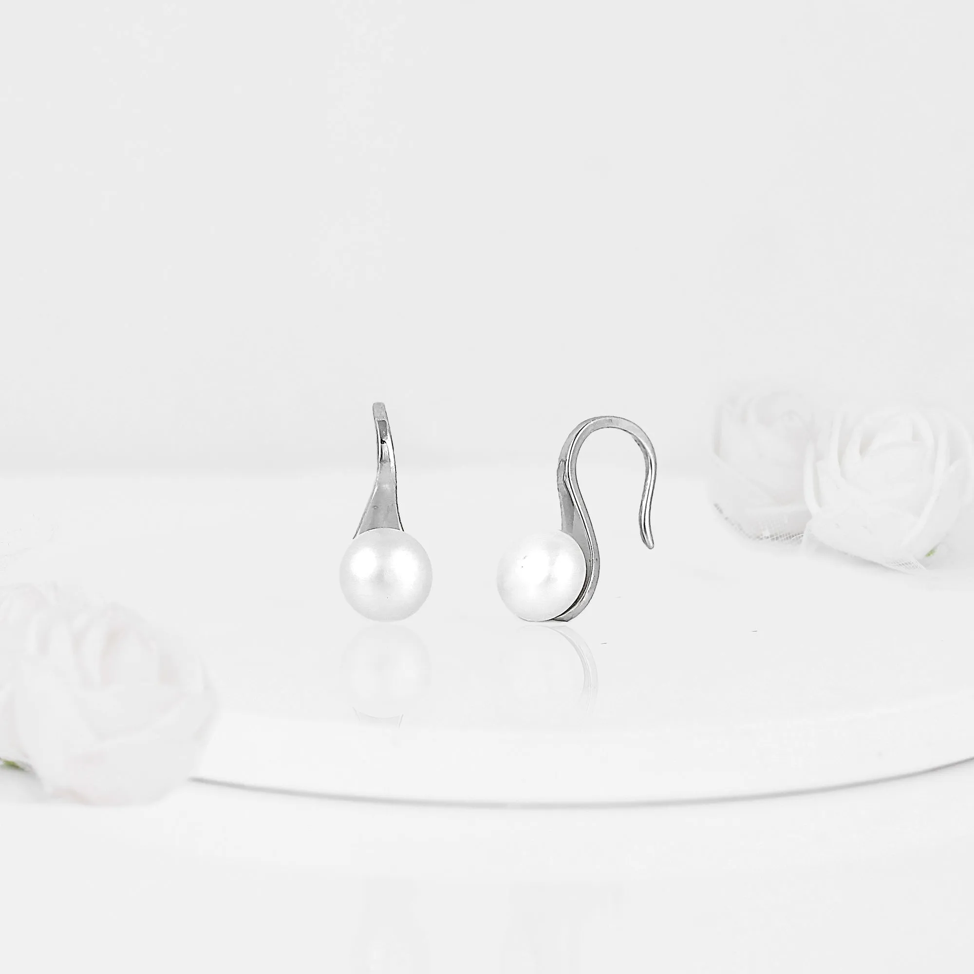 Silver White Pearl Moon Set Giva