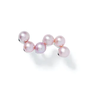 Small Silver Earring w. Pearls