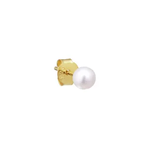 Sola 18K Gold Plated Stud w. Pearl