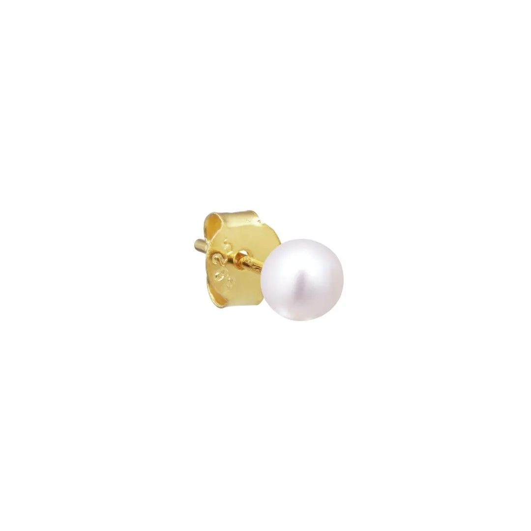 Sola 18K Gold Plated Stud w. Pearl