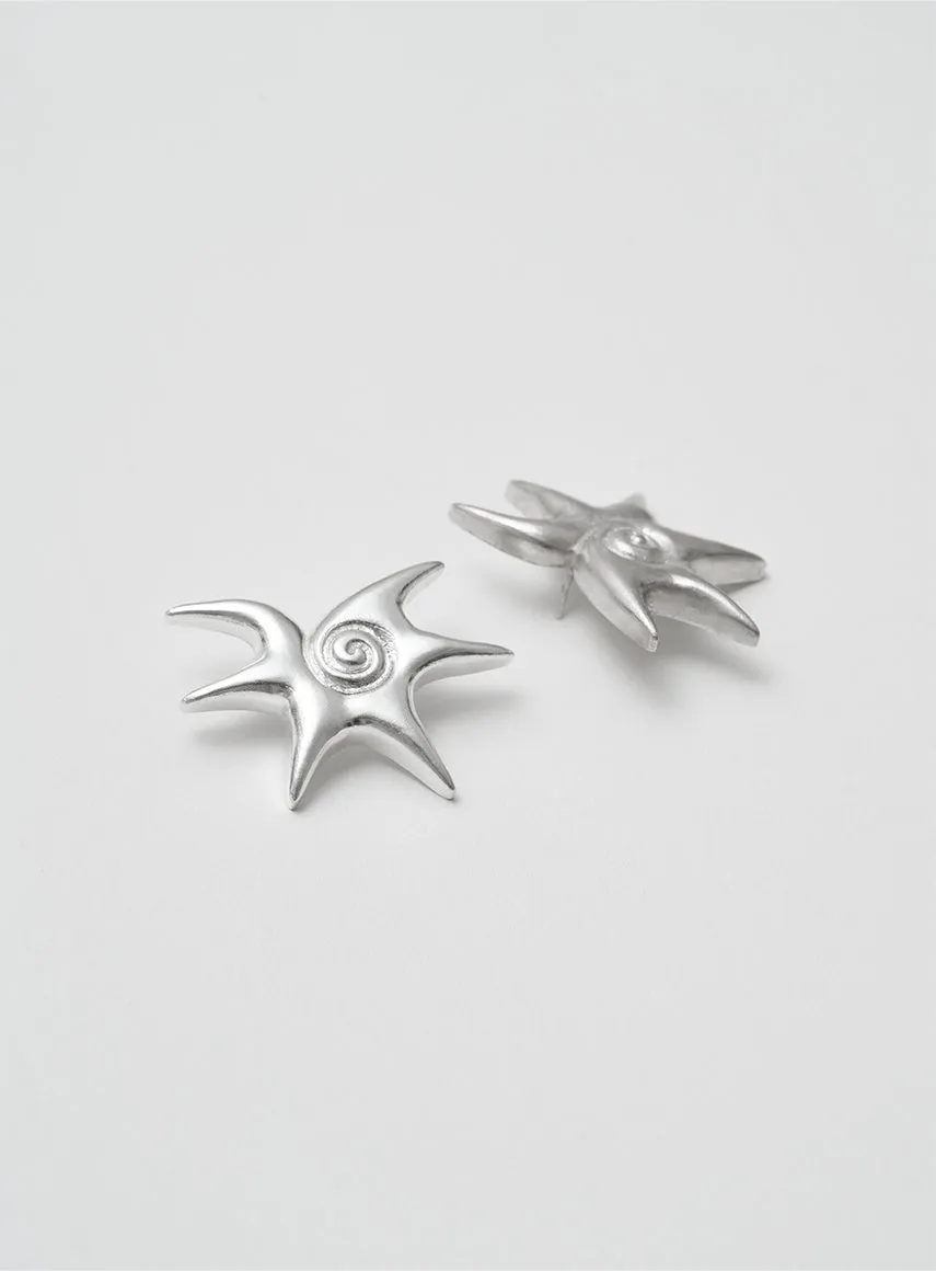 Solar Silver Earrings