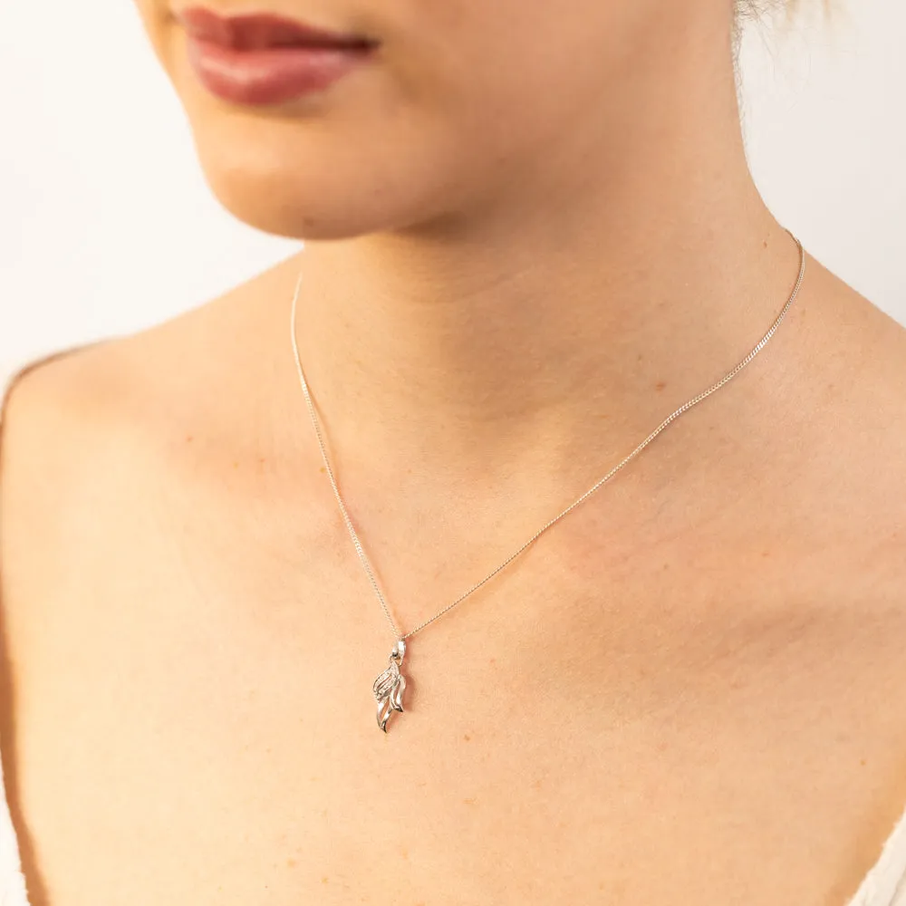 Sterling Silver & Fancy Diamond Pendant Shiels