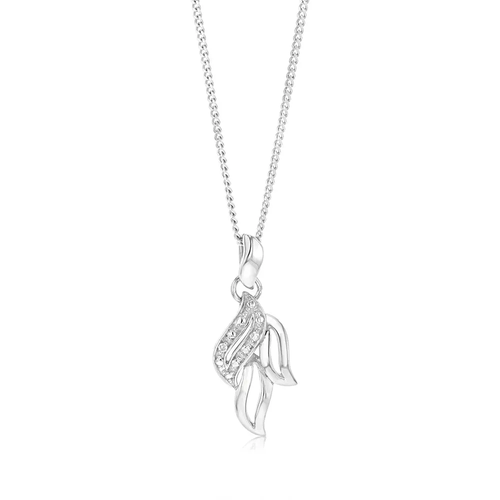Sterling Silver & Fancy Diamond Pendant Shiels