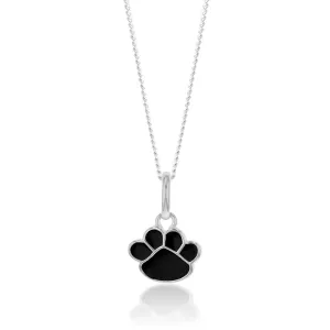 Sterling Silver Black Bear Paw Charm Pendant Shiels