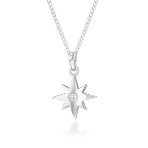 Sterling Silver Cubic Zirconia Star Pendant Shiels