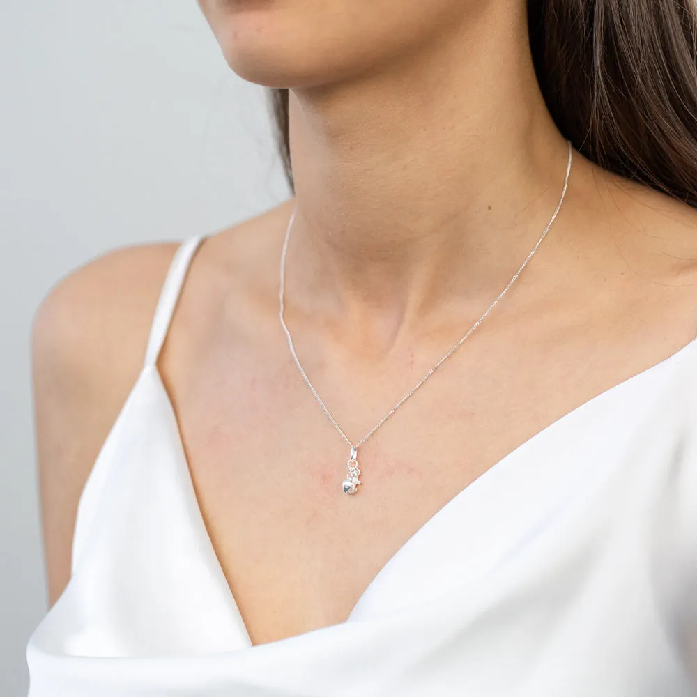 Sterling Silver Faith Hope Charity Pendant Shiels