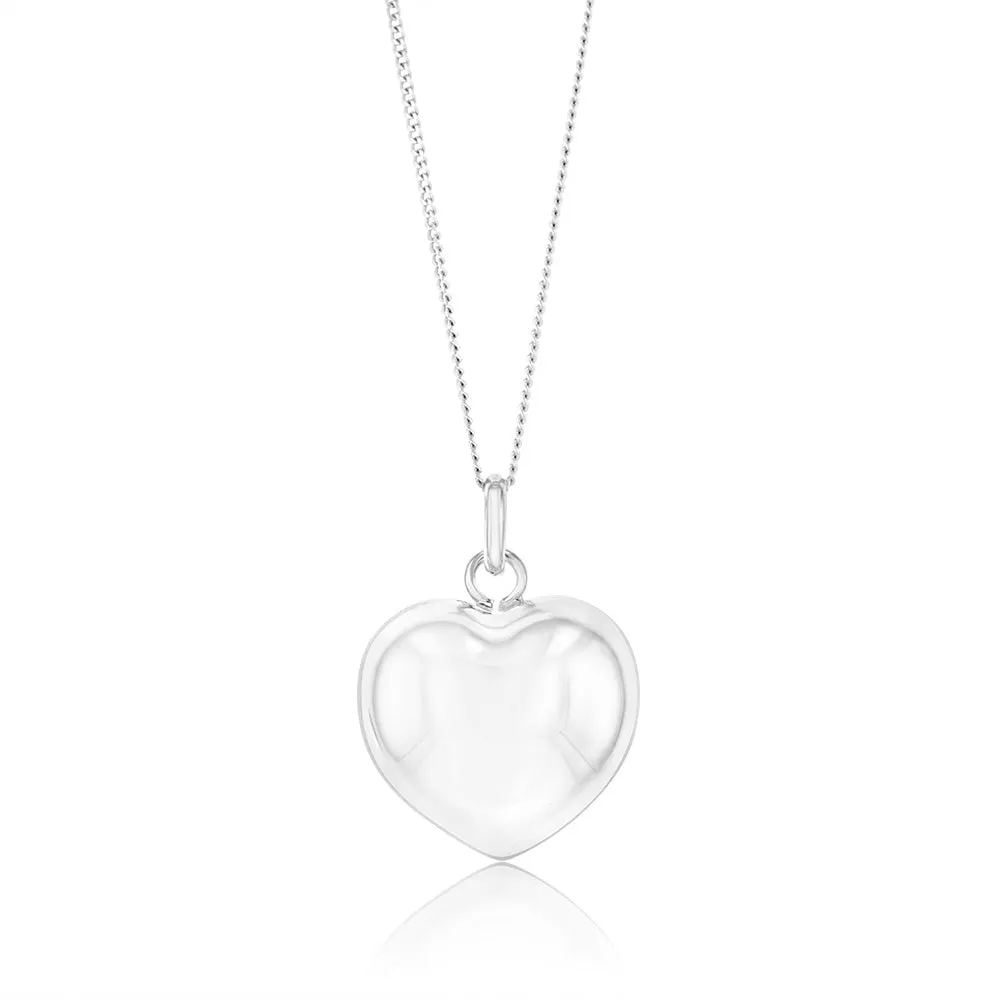 Sterling Silver Fancy Heart Pendant Shiels
