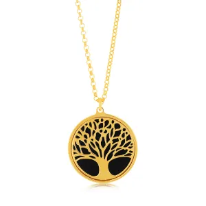 Sterling Silver Gold Plated Tree Of Life Pendant On Chain Shiels