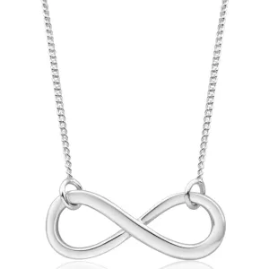 Sterling Silver Infinity Pendant With 45cm Chain Shiels