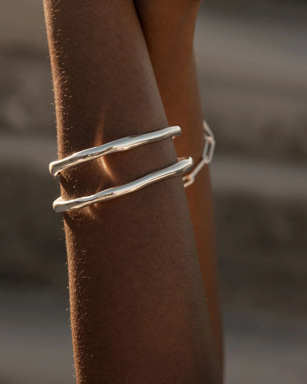Sterling Silver Lover Cuff Bycharlotte