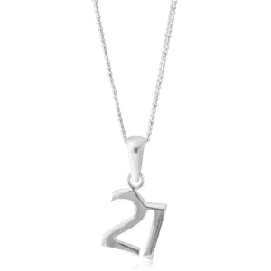Sterling Silver Number 21 Pendant Shiels
