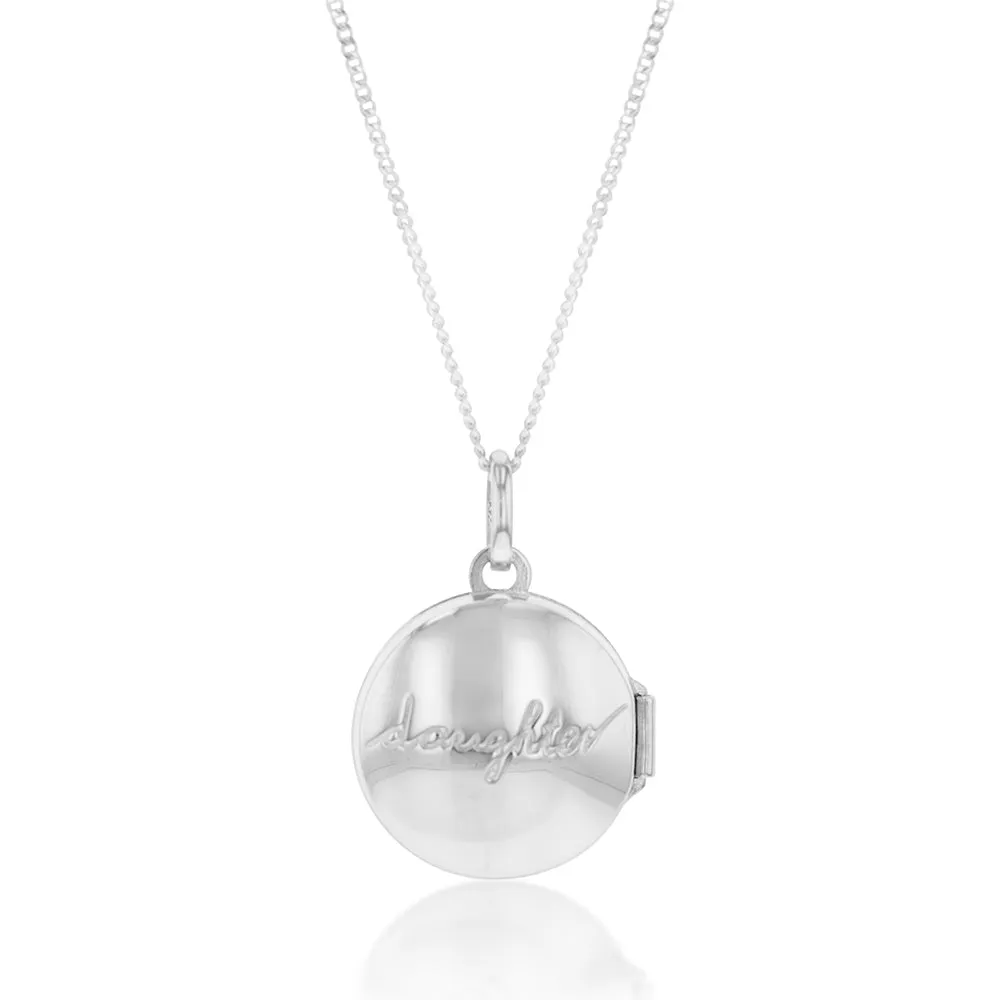 Sterling Silver Round VW Locket Pendant Shiels