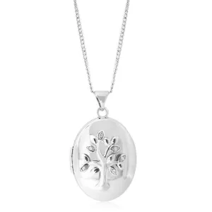 Sterling Silver Tree of Life Locket Pendant Shiels