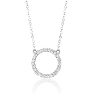 Sterling Silver Zirconia Circle of Life Pendant Shiels